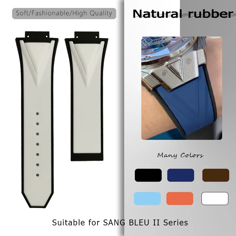 29mm 17mm High Quality Natural Rubber Watchband for Hublot 45mm Big Bang 418 Sang Bleu II Silicone Watch Strap Folding buckle
29mm 17mm High Quality Natural Rubber Watchband for Hublot 45mm Big Bang 418 Sang Bleu II Silicone Watch Strap Folding buckle