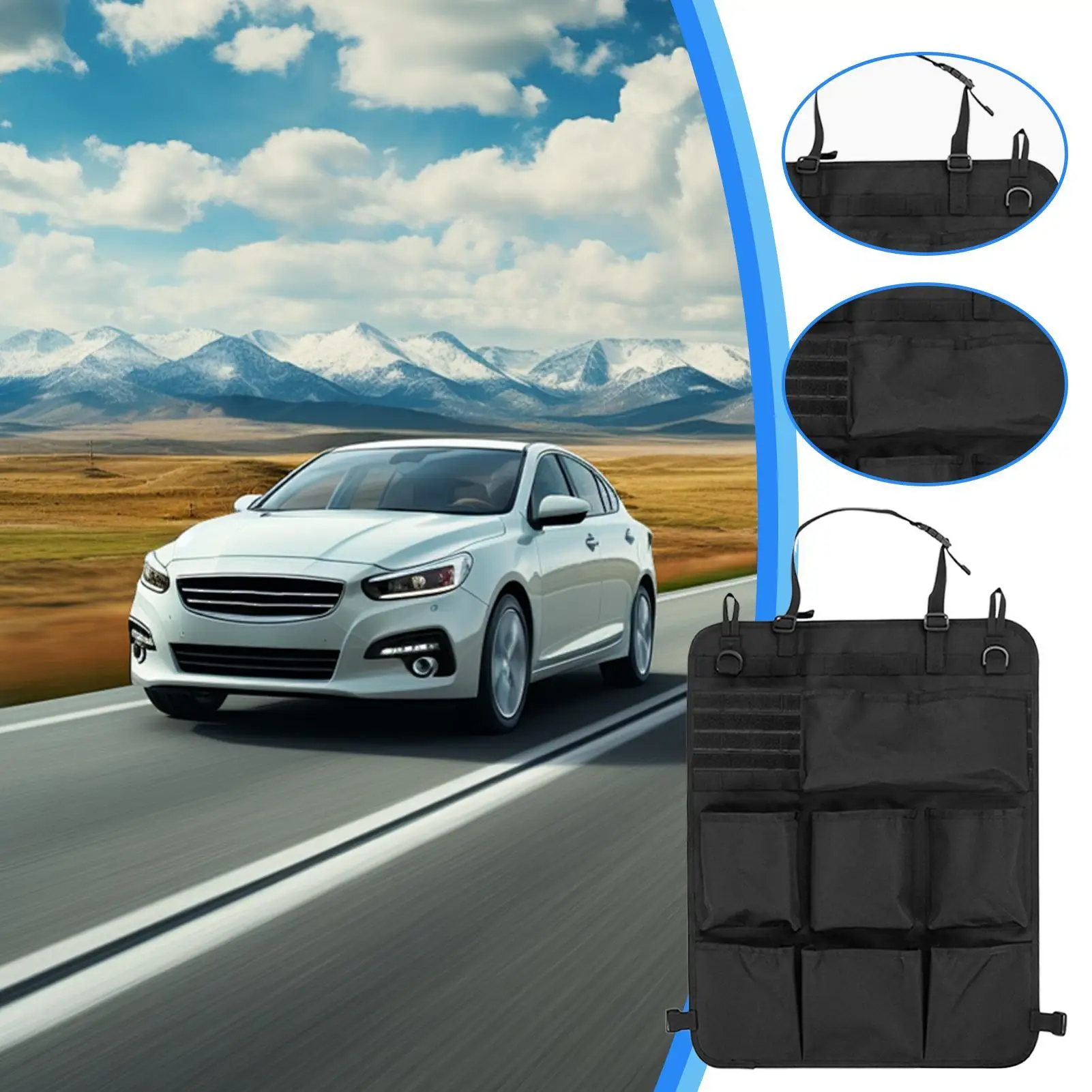 Car Back Seat Organizer Automotive Seat Back Organizers 8 Storage Pocket Design 900D Oxford Kick Protector For SUV Truck Bed
Car Back Seat Organizer Automotive Seat Back Organizers 8 Storage Pocket Design 900D Oxford Kick Protector For SUV Truck Bed