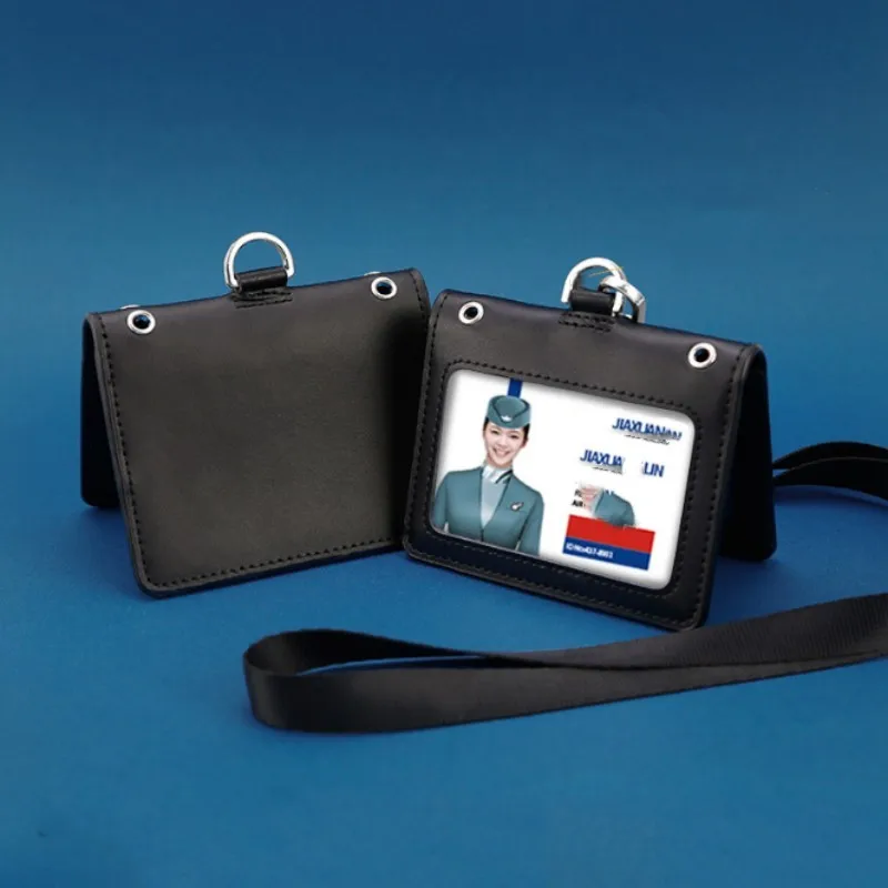 Leather Work ID Card Set Employee Card Holder Badge Case Worker Bus Student Name Tag Lager Neck Hanging Aviation Tag Lanyard
Leather Work ID Card Set Employee Card Holder Badge Case Worker Bus Student Name Tag Lager Neck Hanging Aviation Tag Lanyard