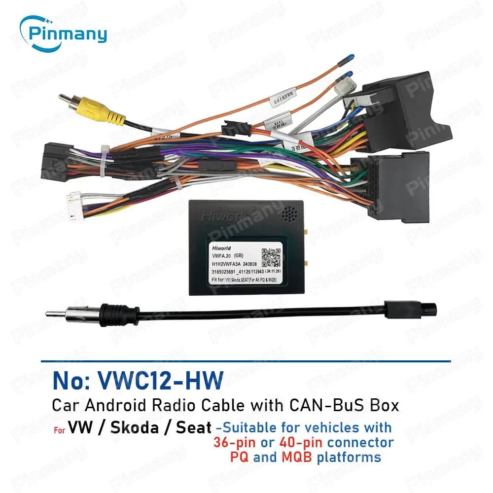 Кабель-переходник для автомагнитолы VWC12 CANBus Box для VW Bora, Sagitar, Sharan, Atlas, Taigo, Skoda Laura, Karoq, Seat Leon, Arona, PQ
Кабель-переходник для автомагнитолы VWC12 CANBus Box для VW Bora, Sagitar, Sharan, Atlas, Taigo, Skoda Laura, Karoq, Seat Leon, Arona, PQ