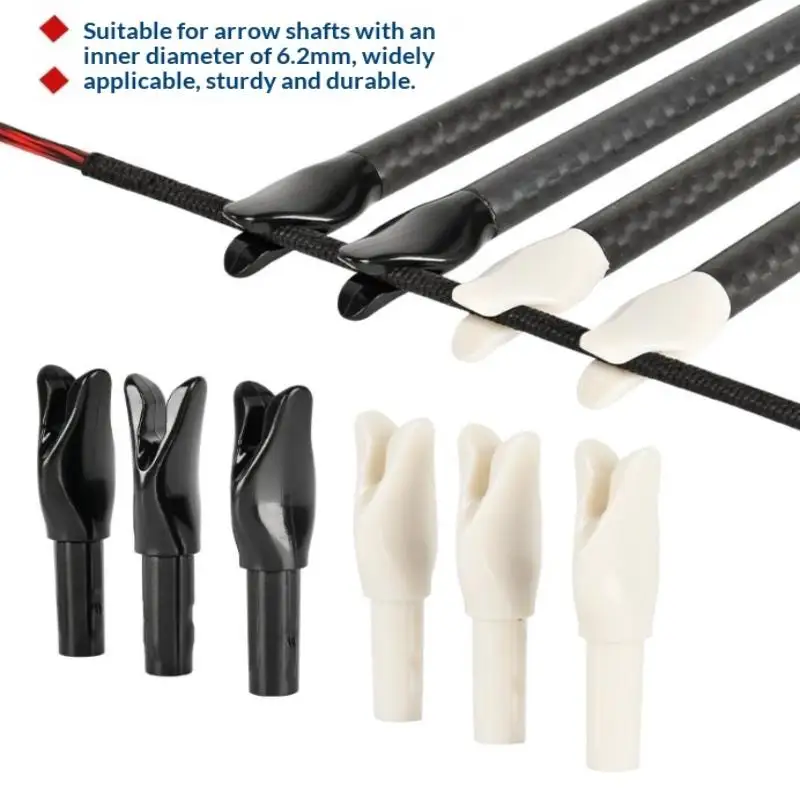 Durable 6.2mm Arrow Nocks for Carbon Arrows Featuring High-Grade Plastic Inserts
Durable 6.2mm Arrow Nocks for Carbon Arrows Featuring High-Grade Plastic Inserts