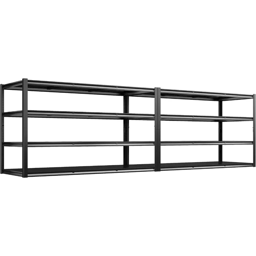 60" W Garage Shelving Heavy Duty 2650LBS Storage Shelves Metal Shelving, Adjustable Garage Shelves, 4 Tier Industrial Shelf
60" W Garage Shelving Heavy Duty 2650LBS Storage Shelves Metal Shelving, Adjustable Garage Shelves, 4 Tier Industrial Shelf
