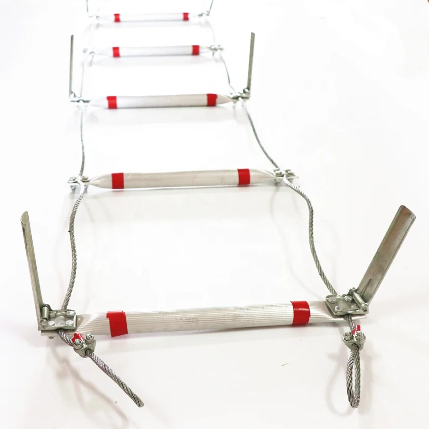 5M Two Floors Steel Wire Rope Folding Ladder for Escape Emergency Tools
5M Two Floors Steel Wire Rope Folding Ladder for Escape Emergency Tools