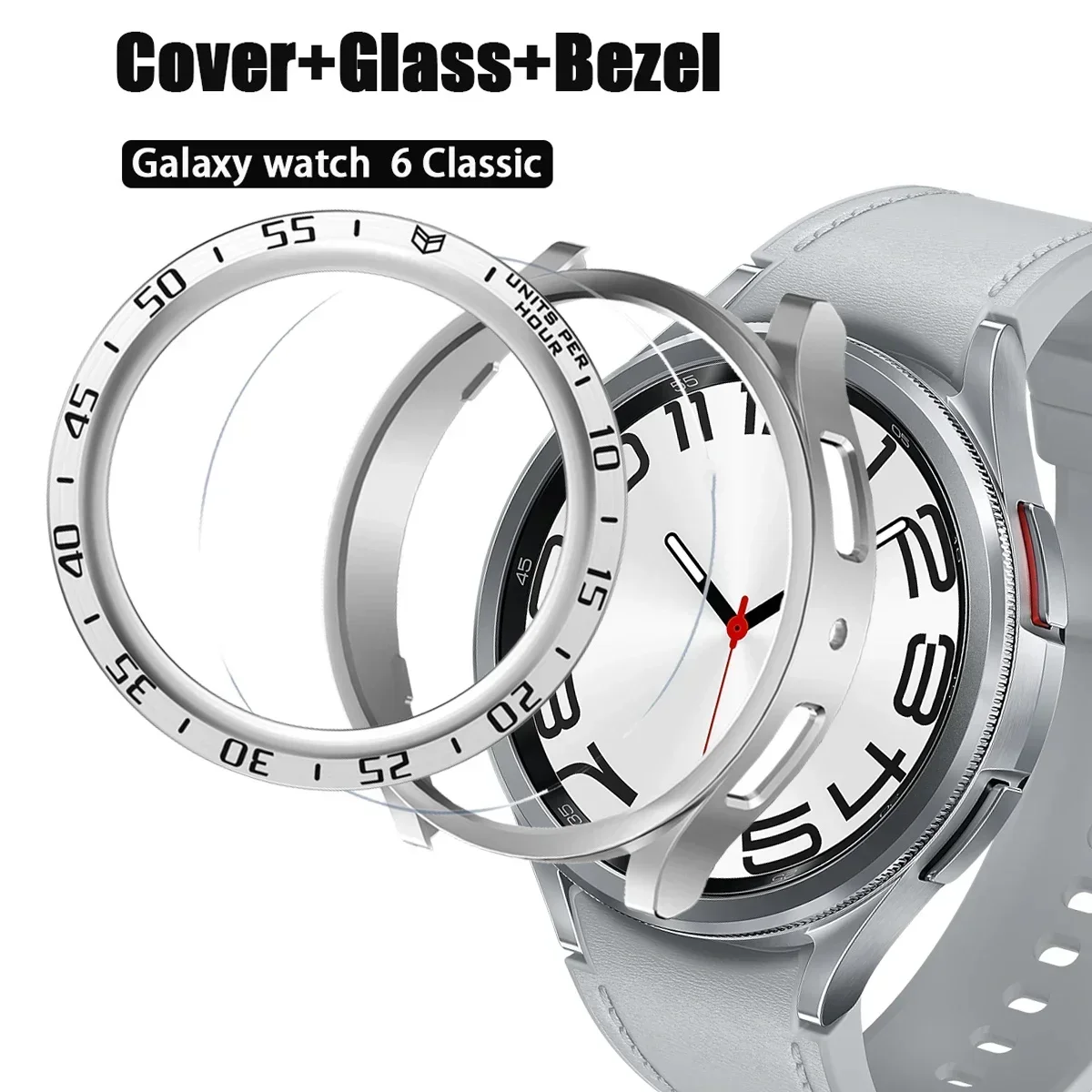 Чехол для Samsung Galaxy watch 6 classic, 47 мм, 43 мм, обложка + кольцо-ободок + защитное закаленное стекло для экрана часов 5 pro, аксессуары 45 мм
Чехол для Samsung Galaxy watch 6 classic, 47 мм, 43 мм, обложка + кольцо-ободок + защитное закаленное стекло для экрана часов 5 pro, аксессуары 45 мм
