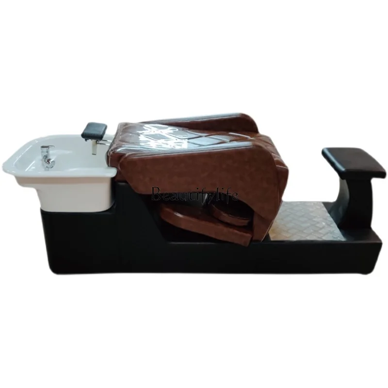 Thai Hairdressing Shampoo Bed Salon Special Barber Shop Water Washing Bed Flat Lying Retro Ceramic Basin Massage
Thai Hairdressing Shampoo Bed Salon Special Barber Shop Water Washing Bed Flat Lying Retro Ceramic Basin Massage