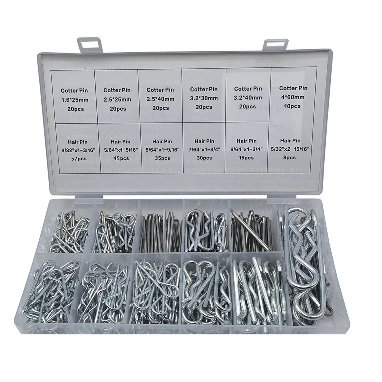 Cotter Pin Set Cotter Pins And Hairpins Auto Garage Easily Identifiable Size Markings Easy To Install And Remove
Cotter Pin Set Cotter Pins And Hairpins Auto Garage Easily Identifiable Size Markings Easy To Install And Remove