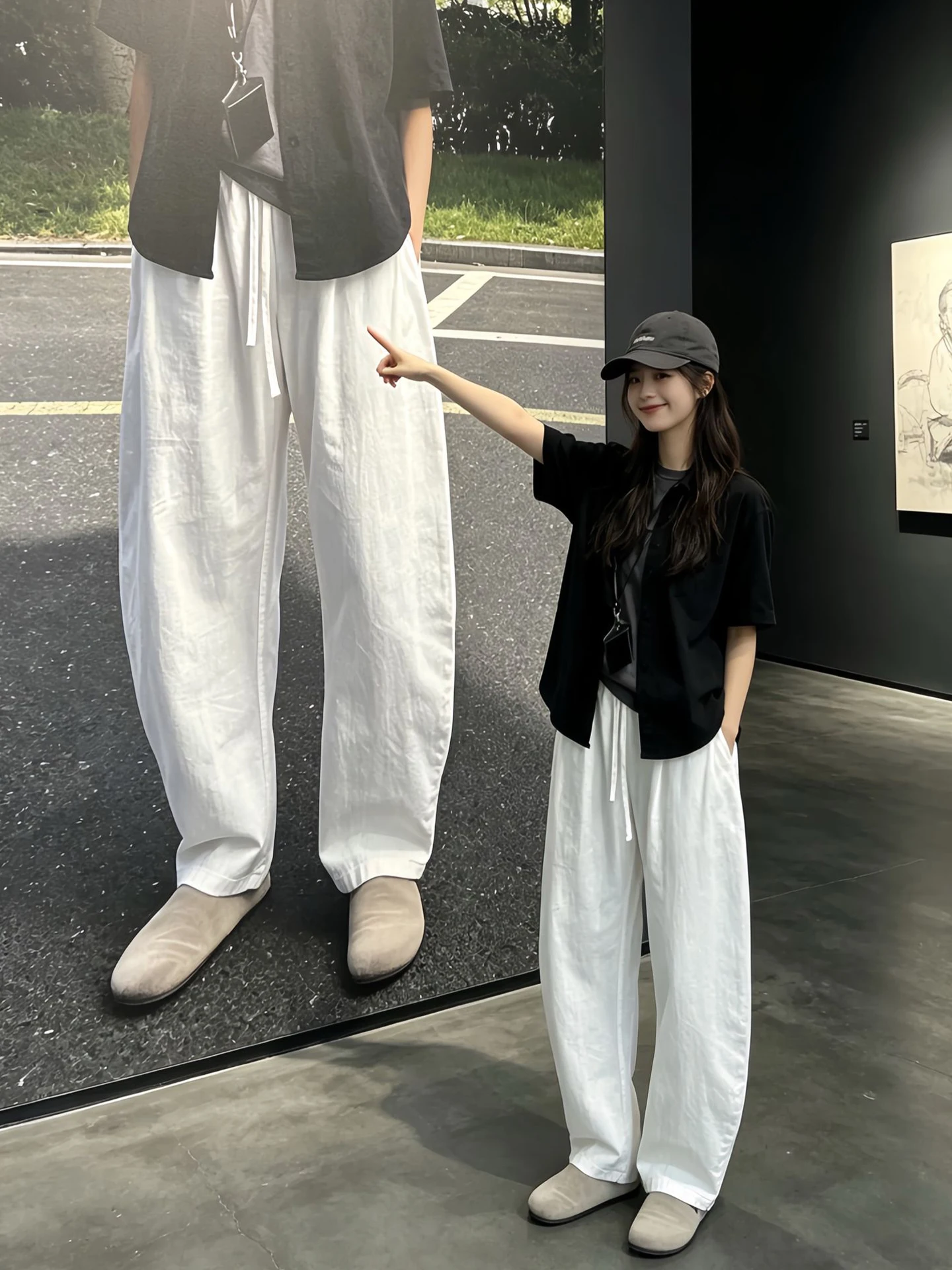 White Cotton Linen Quick Dry Sword Shape Casual Pants Men's Loose Breathable Straight Leg Thin Lazy Leisure Trousers
White Cotton Linen Quick Dry Sword Shape Casual Pants Men's Loose Breathable Straight Leg Thin Lazy Leisure Trousers