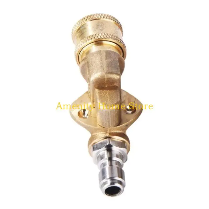 F26C Rotary Connector Brass Pivoting Coupler 1/4 for Pressure Washer Cleaning Nozzle
F26C Rotary Connector Brass Pivoting Coupler 1/4 for Pressure Washer Cleaning Nozzle
