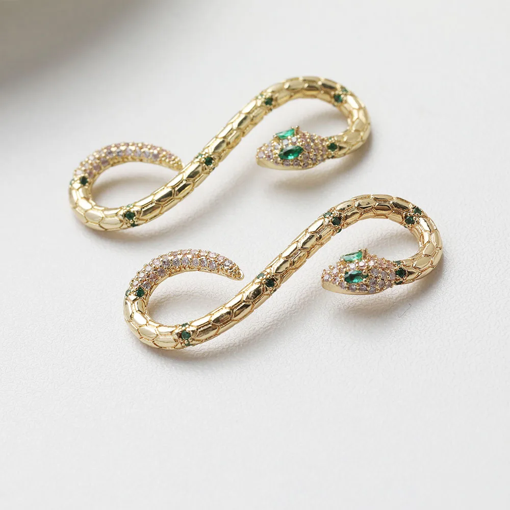 1PCS 14K Gold Plated Snake S-Shaped Necklace Bracelet Connector Accessories Jewelry DIY Making Supplies
1PCS 14K Gold Plated Snake S-Shaped Necklace Bracelet Connector Accessories Jewelry DIY Making Supplies