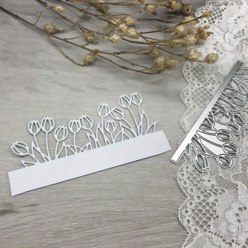 1pcs metal cutting dies cut die mold tulip edge decoration Scrapbook paper craft blade punch stencils dies
1pcs metal cutting dies cut die mold tulip edge decoration Scrapbook paper craft blade punch stencils dies