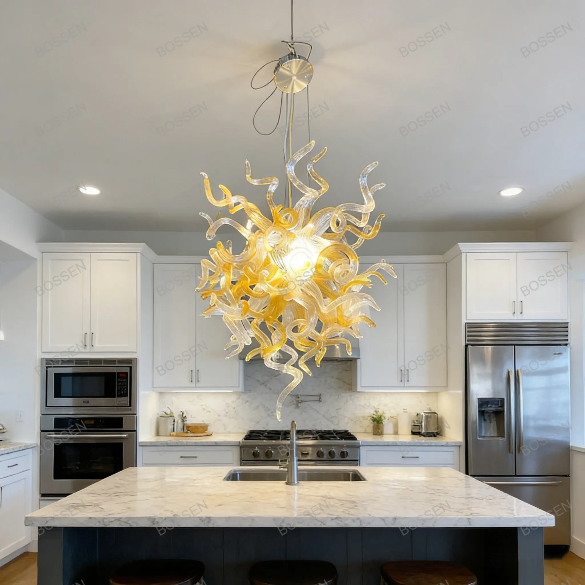 BOSSEN Minimalist Ceiling Light 2026 Designer Lincoln Murano Spiral Pendant Lamp Dimmable Chandelier Gold Glass White For Bedroo
BOSSEN Minimalist Ceiling Light 2026 Designer Lincoln Murano Spiral Pendant Lamp Dimmable Chandelier Gold Glass White For Bedroo
