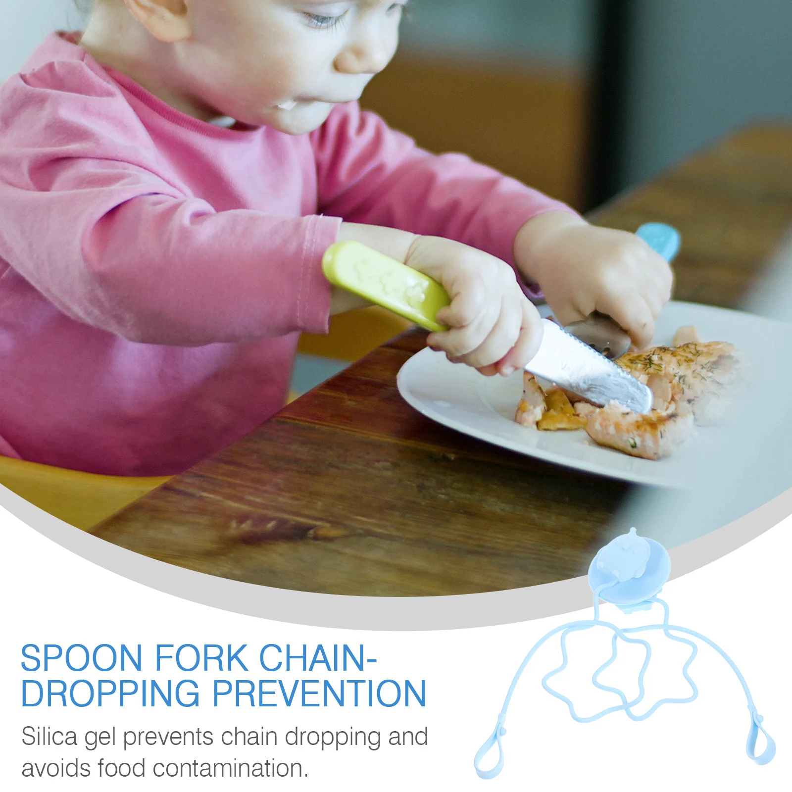 1Pair Baby Utensils Holder Strap Silicone Antidrop Highchair Accessory Keeps Spoon Fork Close Prevents Falling Suction Cup
1Pair Baby Utensils Holder Strap Silicone Antidrop Highchair Accessory Keeps Spoon Fork Close Prevents Falling Suction Cup