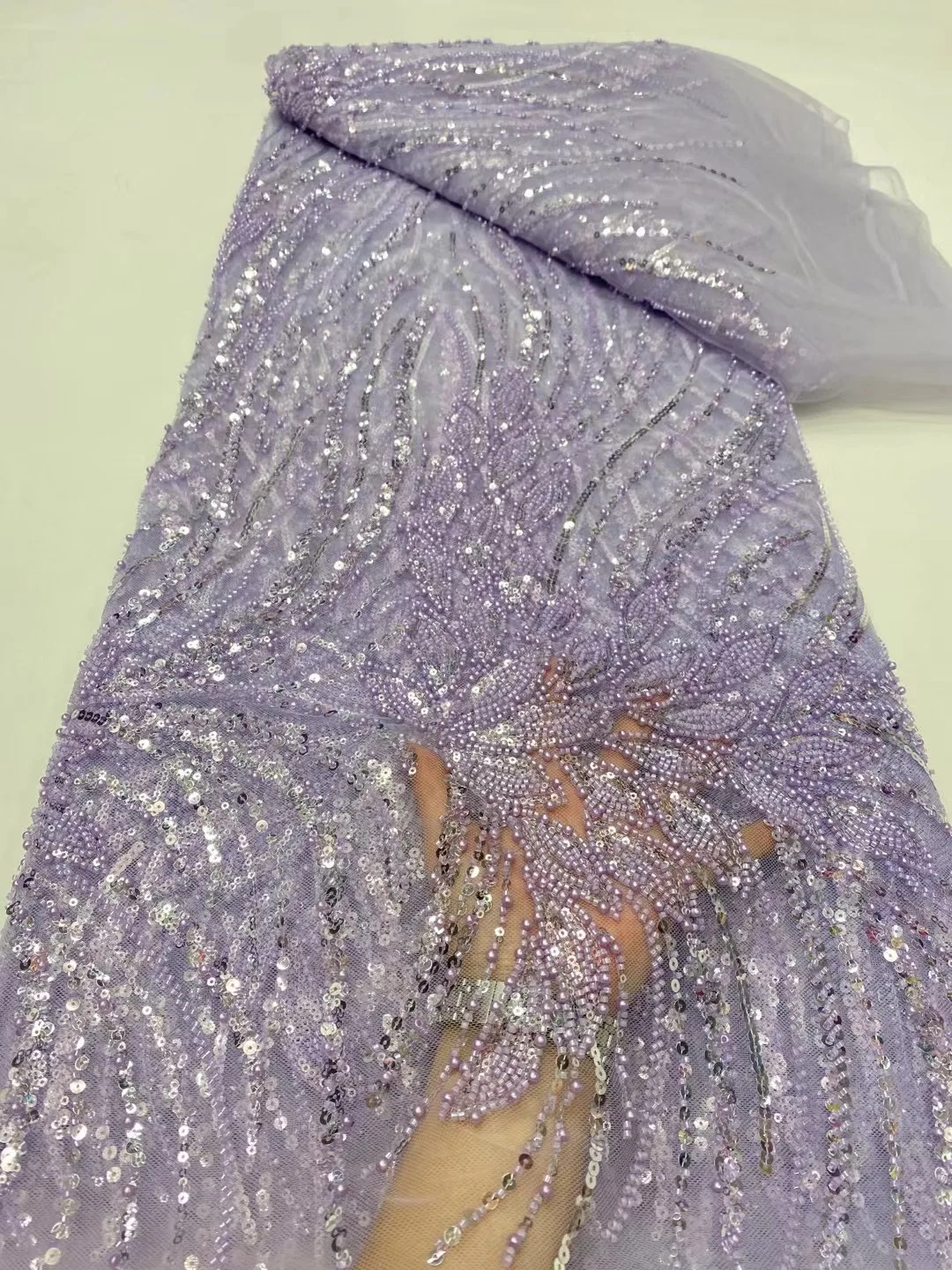 Luxury African Mesh Lace Sequin Fabric,Fabrics By The Meter,For Sewing,Beaded,White,Tulle,Wedding Dresses,Embroidery,5 Yards
Luxury African Mesh Lace Sequin Fabric,Fabrics By The Meter,For Sewing,Beaded,White,Tulle,Wedding Dresses,Embroidery,5 Yards