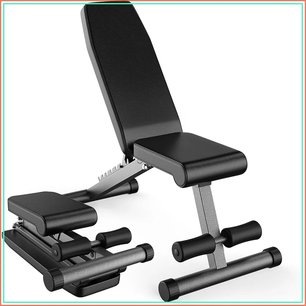 5-in-1 Adjustable Weight Bench for Home Gym, Foldable for Bench Press & Full Body Workout, Perfect for Dumbbell Sets
5-in-1 Adjustable Weight Bench for Home Gym, Foldable for Bench Press & Full Body Workout, Perfect for Dumbbell Sets