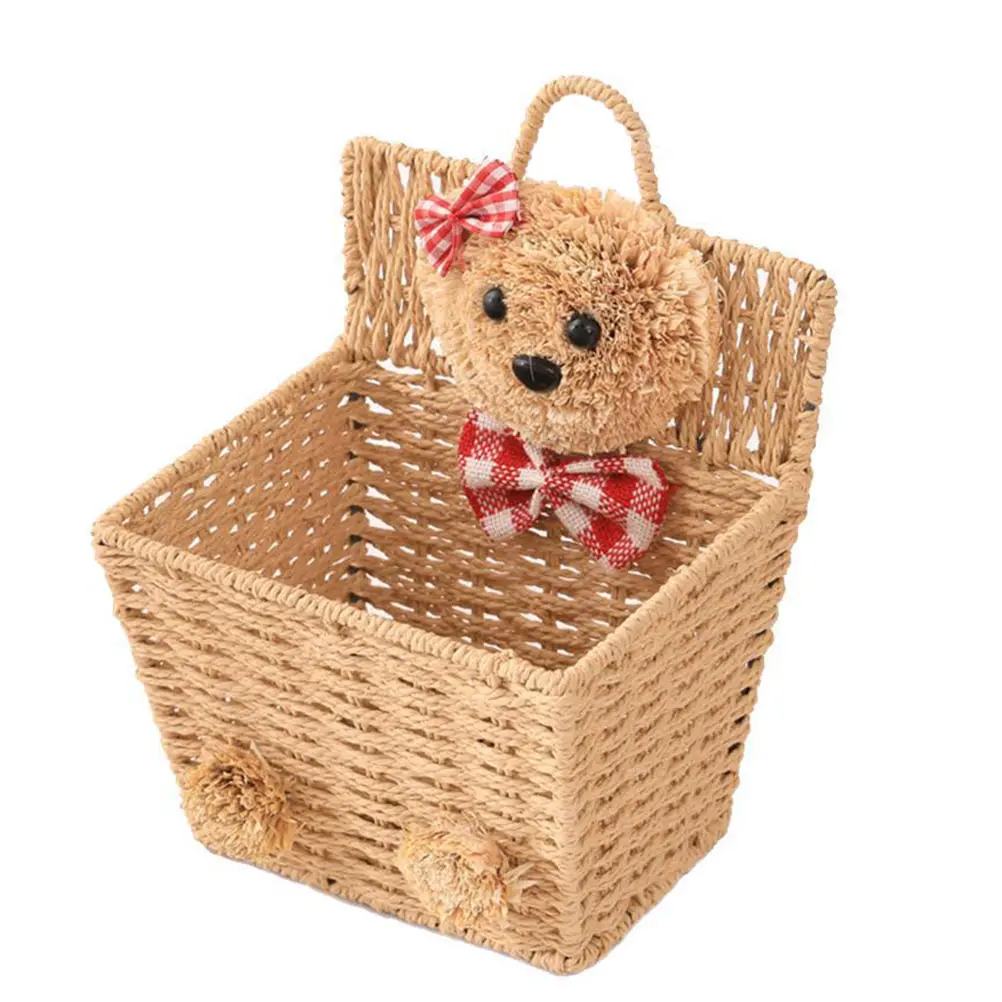 Cartoon Bear Hanging Basket Toy Storage Woven Wicker Baskets Rope Kids Open Design Safe Material Home Office
Cartoon Bear Hanging Basket Toy Storage Woven Wicker Baskets Rope Kids Open Design Safe Material Home Office