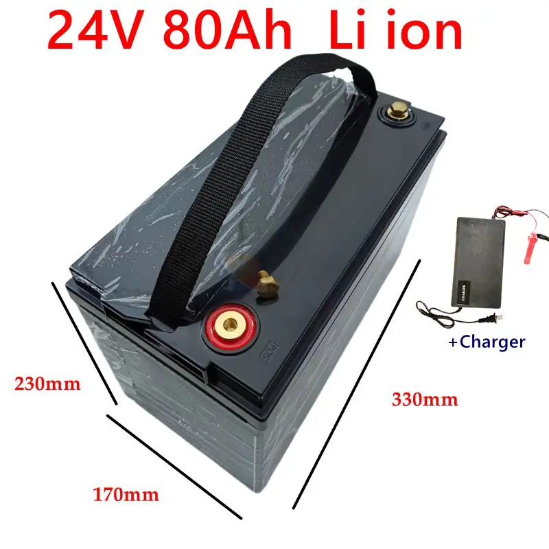 YNX waterproof 24v 80ah lithium ion battery BMS for 1500W motor House hold electric supplies + 10A charger
YNX waterproof 24v 80ah lithium ion battery BMS for 1500W motor House hold electric supplies + 10A charger