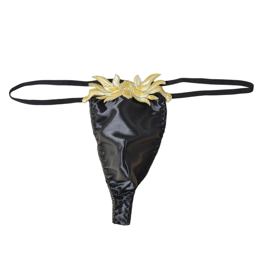Men Satin-like Glossy G-string Floral Embroidery Low Rise Sissy Underwear Thongs Sexy T-Back Thong Underwear Elastic T-back
Men Satin-like Glossy G-string Floral Embroidery Low Rise Sissy Underwear Thongs Sexy T-Back Thong Underwear Elastic T-back