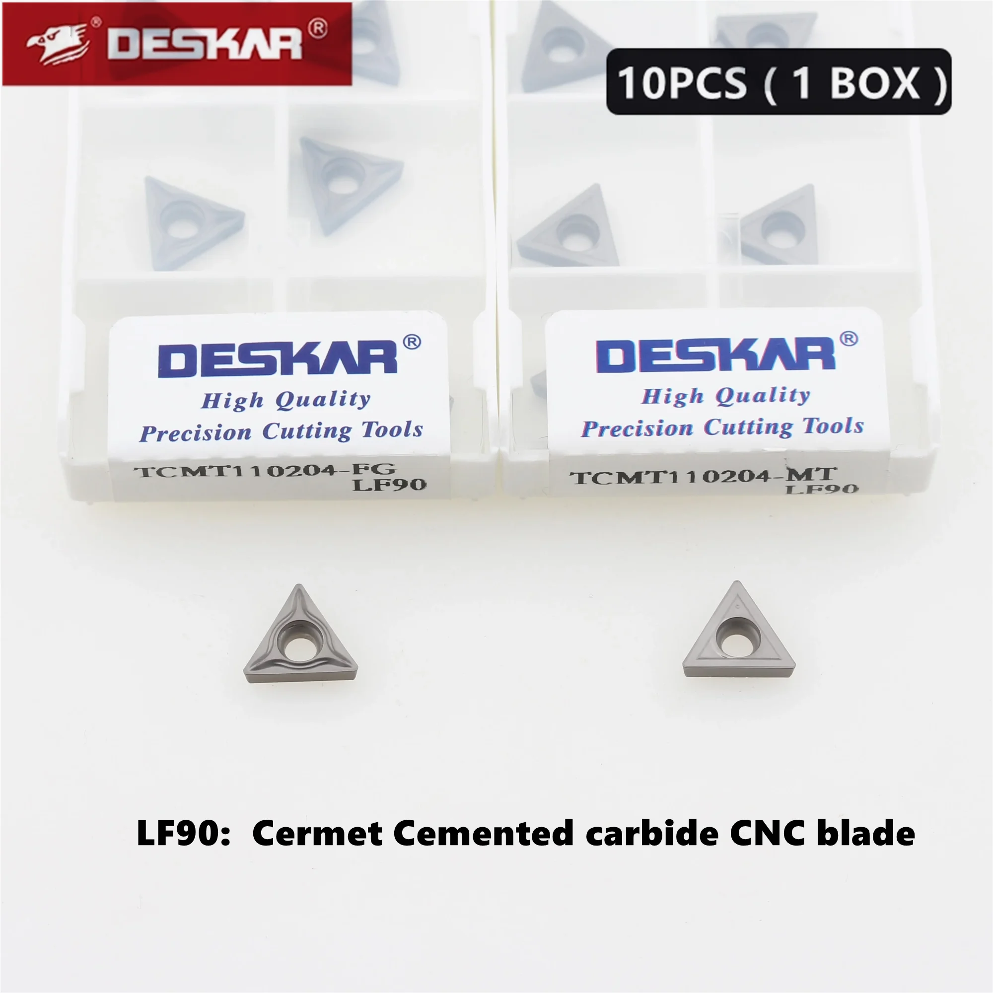 Deskar 100%原装 Tcmt090204 Tcmt110204 Tcmt110208 Tcmt16T304 Mt Fg Hq Lf90 Cermet Cemented Carbide Cnc刀片
Deskar 100%原装 Tcmt090204 Tcmt110204 Tcmt110208 Tcmt16T304 Mt Fg Hq Lf90 Cermet Cemented Carbide Cnc刀片