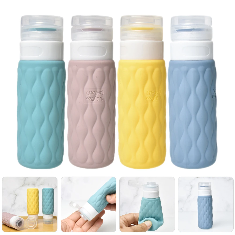 4 Pcs Portable Silicone Bottles Shampoo Lotion Eyelash Squeeze Dispenser Refillable Gel Travel Size Easy Cleaning Durable
4 Pcs Portable Silicone Bottles Shampoo Lotion Eyelash Squeeze Dispenser Refillable Gel Travel Size Easy Cleaning Durable
