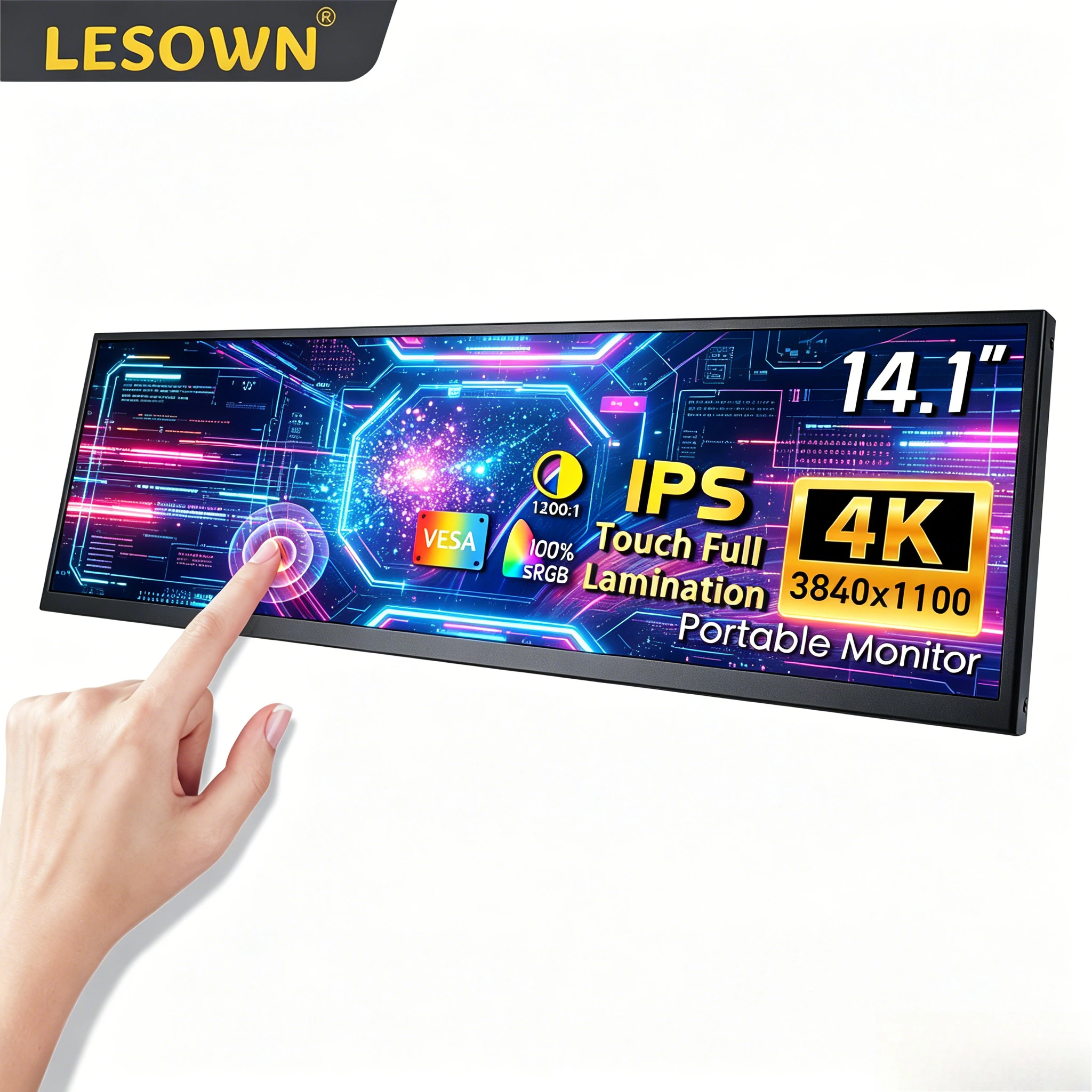 LESOWN Stretched 14.1in Type-C Touch Screen Aluminum Extension Gaming Panel MiniHDTV Companion for PS4 Consoles
LESOWN Stretched 14.1in Type-C Touch Screen Aluminum Extension Gaming Panel MiniHDTV Companion for PS4 Consoles