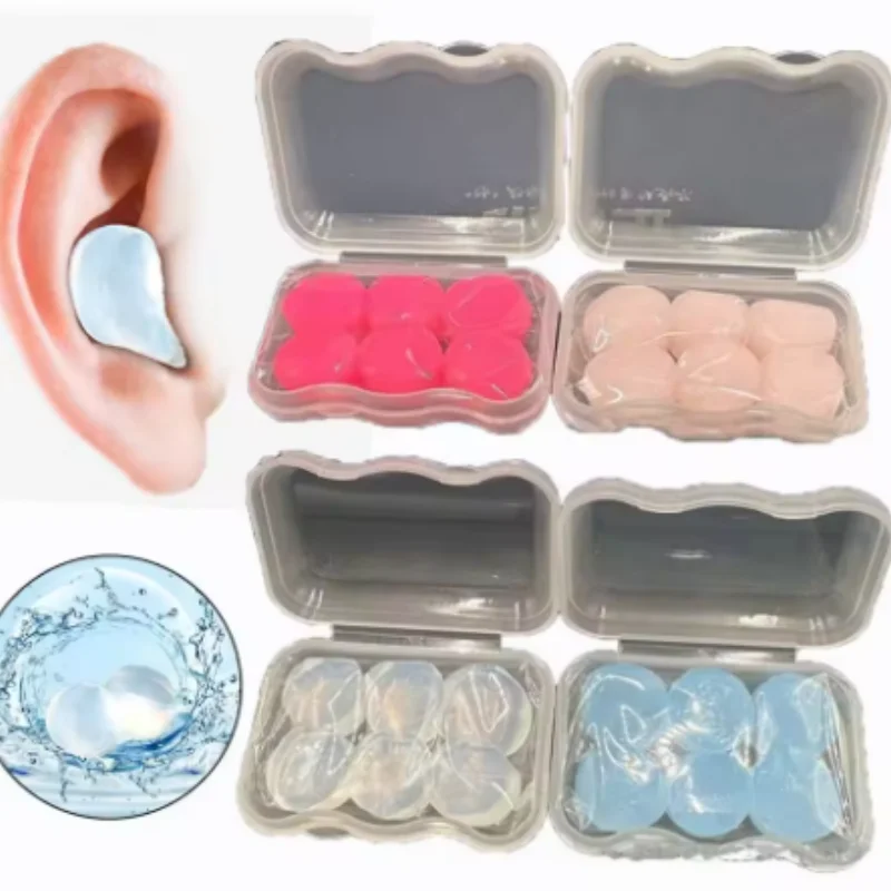 6pcs Soft Noise Cancelling Silicone Gel Earplugs for Sleeping Airplane Reusable Moldable Waterproof Swimming Ear Protection
6pcs Soft Noise Cancelling Silicone Gel Earplugs for Sleeping Airplane Reusable Moldable Waterproof Swimming Ear Protection