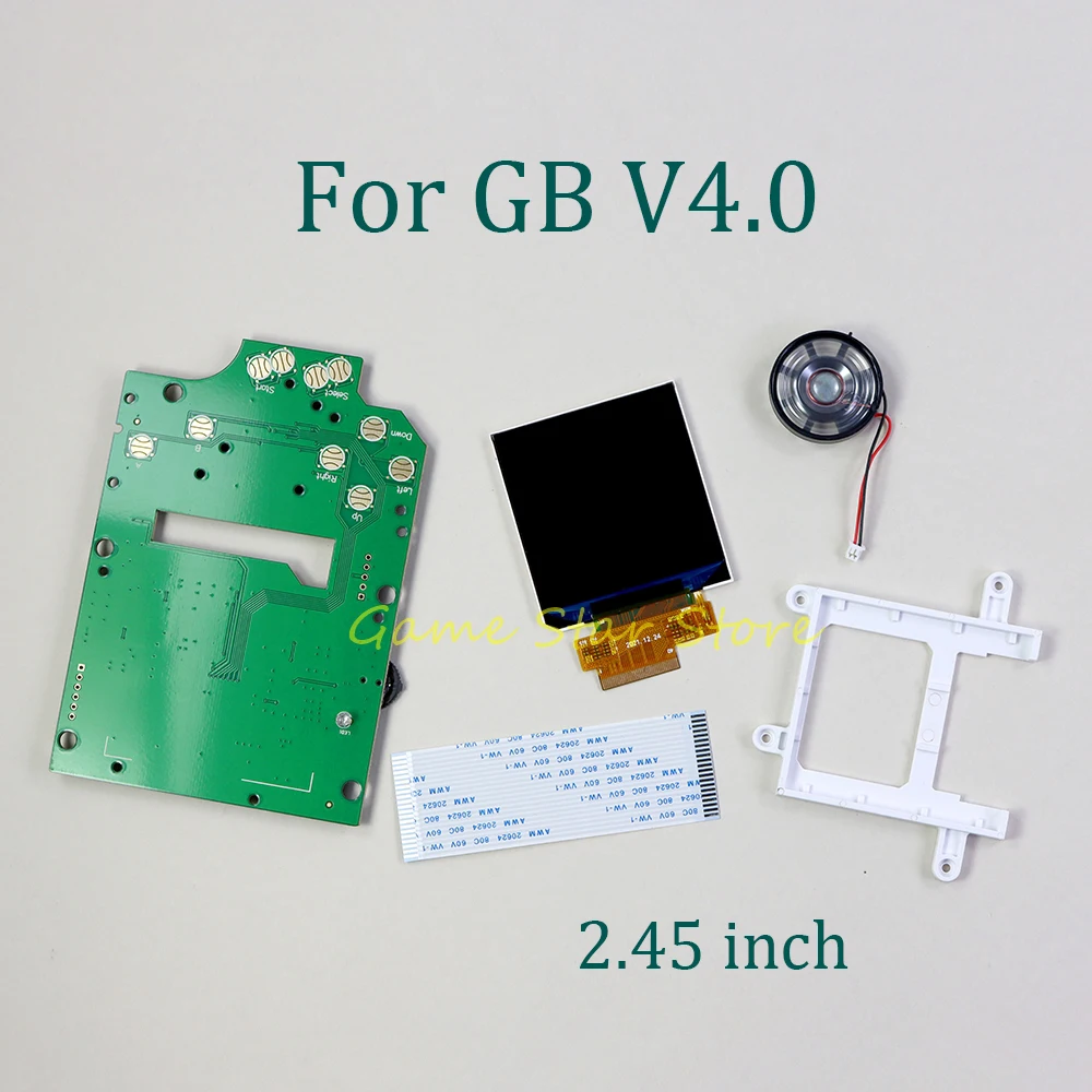 5 наборов для GameBoy классический ГБ V4.0 IPS экран 2,45 дюйма ЖК-подсветка яркая подсветка экран дисплея для подсветки комплект для видоизменения экрана
5 наборов для GameBoy классический ГБ V4.0 IPS экран 2,45 дюйма ЖК-подсветка яркая подсветка экран дисплея для подсветки комплект для видоизменения экрана