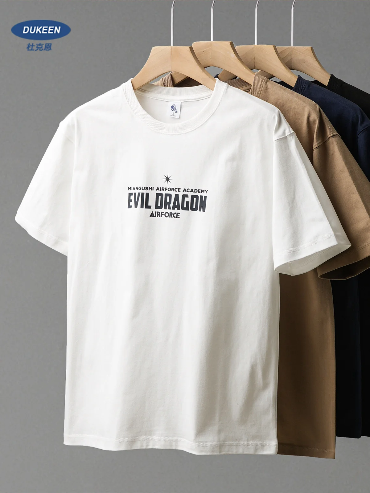 DUKEEN Heavyweight Men's T-Shirts Summer New Casual Print Short-Sleeve 100% Cotton Tees Oversize White Tops Man 11.02oz
DUKEEN Heavyweight Men's T-Shirts Summer New Casual Print Short-Sleeve 100% Cotton Tees Oversize White Tops Man 11.02oz