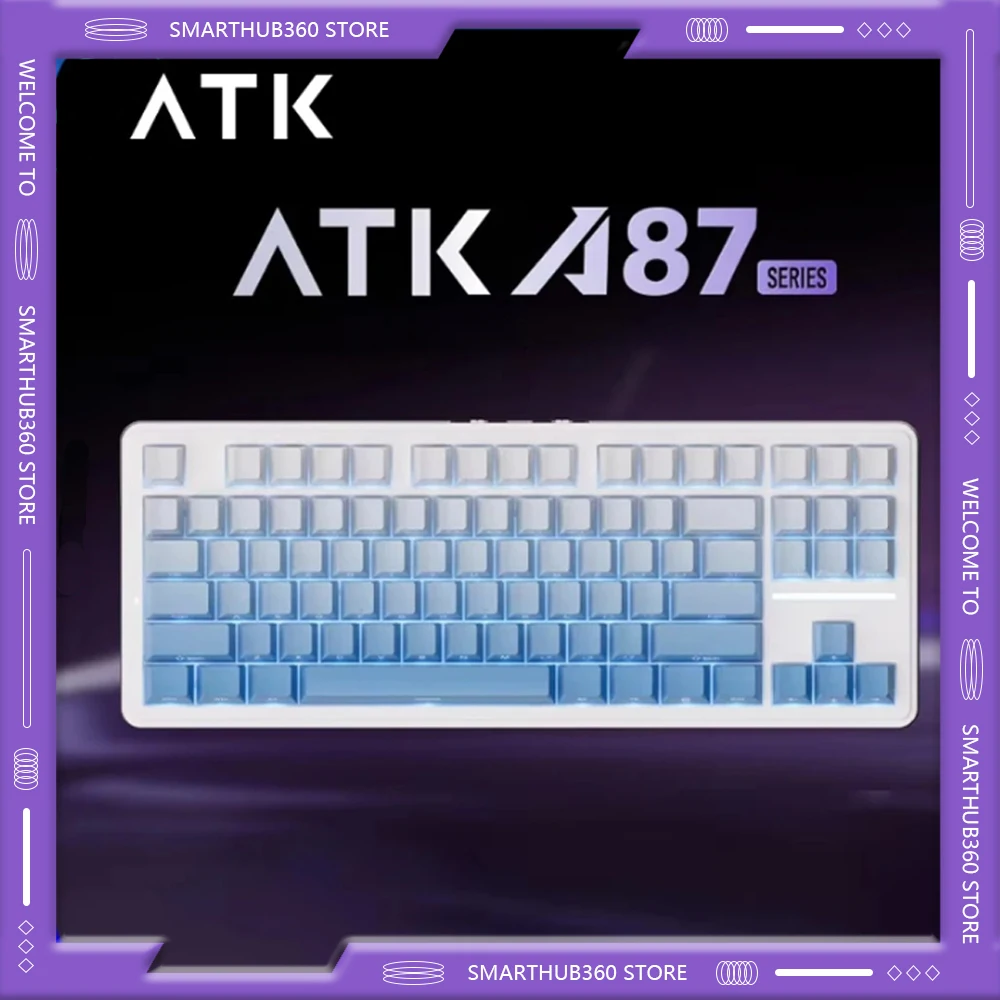 ATK A87 PRO Mechanical Keyboards Tri Mode RGB Wireless Keyboard Custom 12000mAh Low Delay Gasket Gaming Keyboard PC Accessories
ATK A87 PRO Mechanical Keyboards Tri Mode RGB Wireless Keyboard Custom 12000mAh Low Delay Gasket Gaming Keyboard PC Accessories
