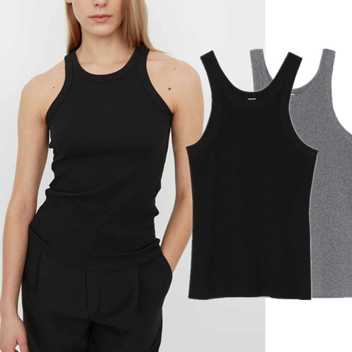 Maxdutti Fashion Girls 2026 Summer Tank Top Vest T-shirt For Female Clothing Slim Fit Basic Rib Knitted T-shirt Woman Clothes
Maxdutti Fashion Girls 2026 Summer Tank Top Vest T-shirt For Female Clothing Slim Fit Basic Rib Knitted T-shirt Woman Clothes