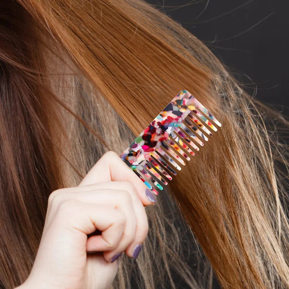 Набор из 2 компактных ацетатных расчесок: антистатические, для контроля пушистости, распутывания вьющихся и мокрых волос, для укладки, душа и путешествий
Набор из 2 компактных ацетатных расчесок: антистатические, для контроля пушистости, распутывания вьющихся и мокрых волос, для укладки, душа и путешествий