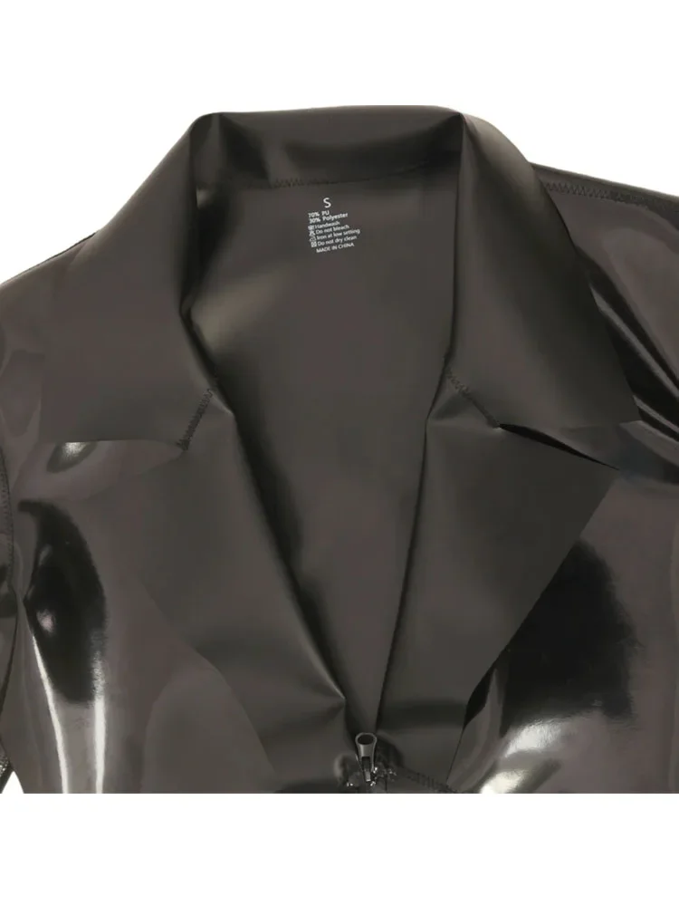 S-4XL двусторонняя футболка из искусственной кожи с длинными рукавами, купальник с мокрым эффектом, молния из ПВХ, боди с открытой промежностью, колготки, боди, трико
S-4XL двусторонняя футболка из искусственной кожи с длинными рукавами, купальник с мокрым эффектом, молния из ПВХ, боди с открытой промежностью, колготки, боди, трико