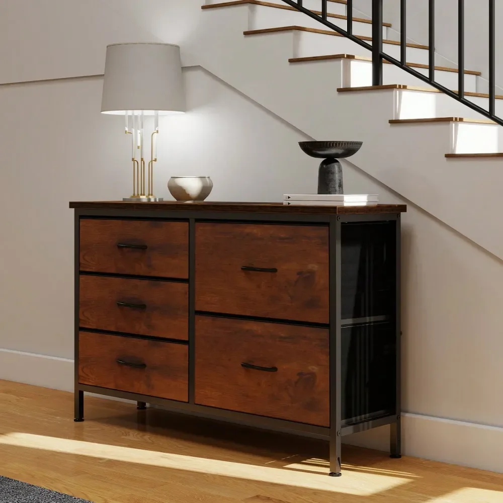 Dresser For Bedroom With 5 Storage Drawers, Fabric Chest Of Drawers With Metal Frame, Living Room Storage Organizers Units For
Dresser For Bedroom With 5 Storage Drawers, Fabric Chest Of Drawers With Metal Frame, Living Room Storage Organizers Units For