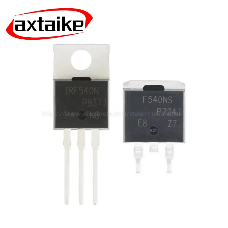 10PCS IRF540 IRF540N IRF540NPBF IRF540NSTRLPBF IRF540NS F540NS TO-263 33A 100V SMD DIP N-channel MOSFET
10PCS IRF540 IRF540N IRF540NPBF IRF540NSTRLPBF IRF540NS F540NS TO-263 33A 100V SMD DIP N-channel MOSFET