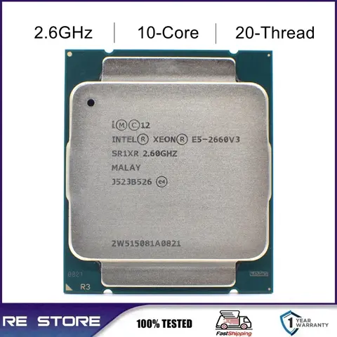 Procesador de CPU Intel Xeon E5 2660 V3 2660V3 2,6 Ghz 10 núcleos LGA 2011-3 SR1XR