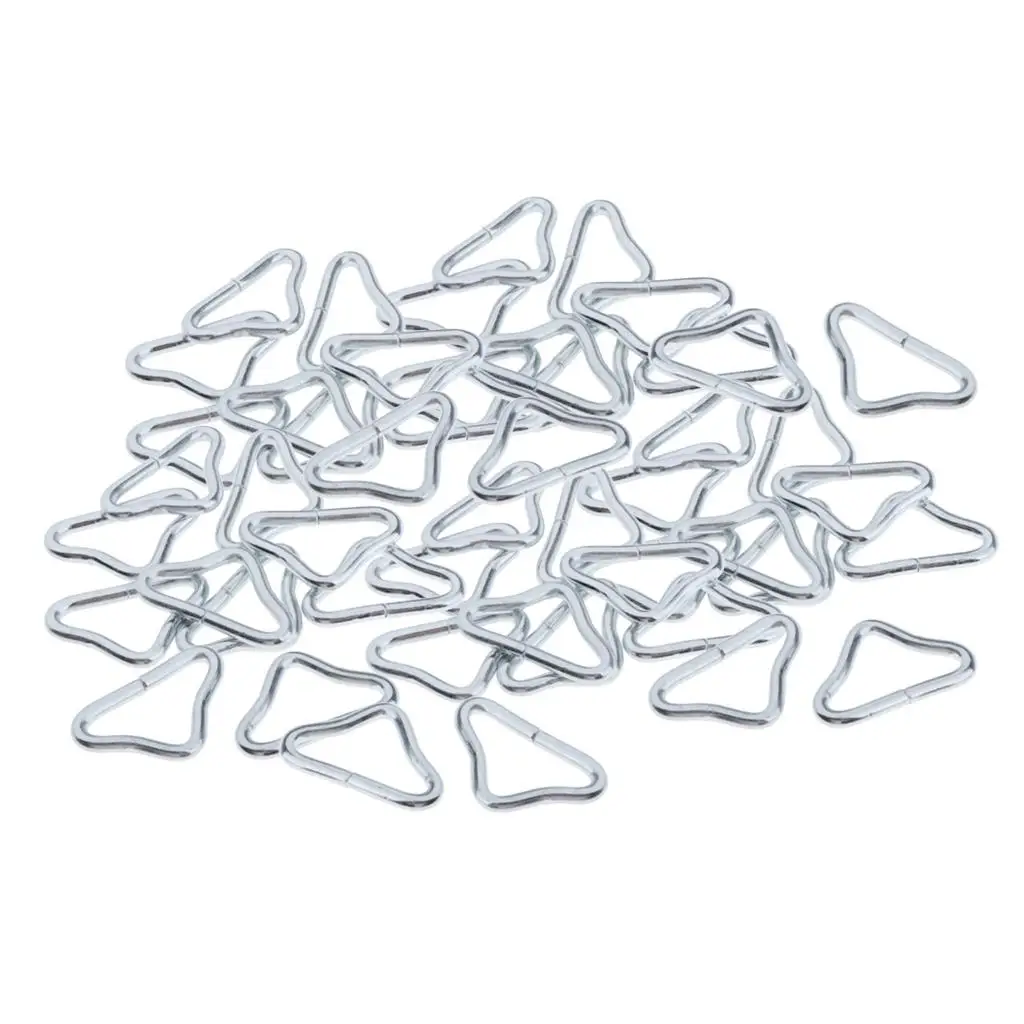 5x 10 Stainless Steel Silvery Triangle Rings Buckle 1.5" Dia.
5x 10 Stainless Steel Silvery Triangle Rings Buckle 1.5" Dia.