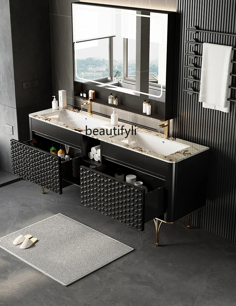 xx1Italian-Style Light Luxury Bathroom Cabinet Villa High-End Bathroom Modern Minimalist Floor Wash Basin Cabinet
xx1Italian-Style Light Luxury Bathroom Cabinet Villa High-End Bathroom Modern Minimalist Floor Wash Basin Cabinet