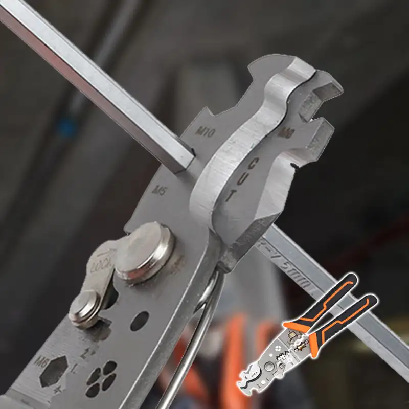 Многофункциональные щипцы для обжима проводов 28-в-1, кабельный резак, регулируемые автоматические плоскогубцы для зачистки электрических проводов, ручной инструмент
Многофункциональные щипцы для обжима проводов 28-в-1, кабельный резак, регулируемые автоматические плоскогубцы для зачистки электрических проводов, ручной инструмент