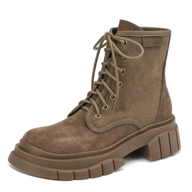 Retro High Heels Women Ankle Boots Autumn Winter Genuine Leather Cross-Tied Casual Office Working Shoes Woman
Retro High Heels Women Ankle Boots Autumn Winter Genuine Leather Cross-Tied Casual Office Working Shoes Woman