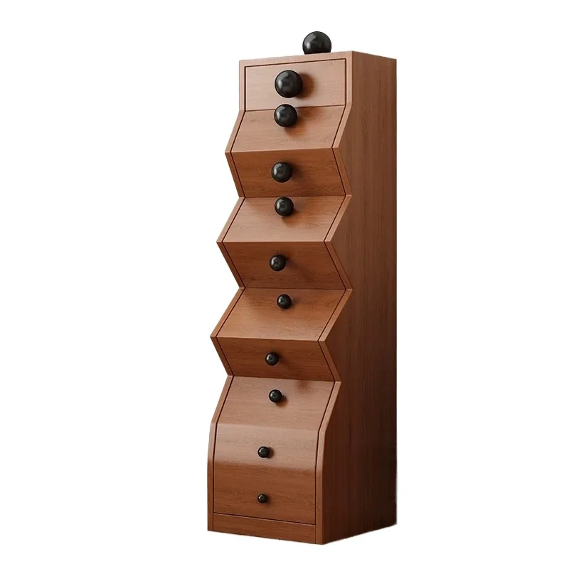 Solid wood chest of drawers irregular creative storage medieval retro style living room modern simple Nordic side cabinet floor
Solid wood chest of drawers irregular creative storage medieval retro style living room modern simple Nordic side cabinet floor