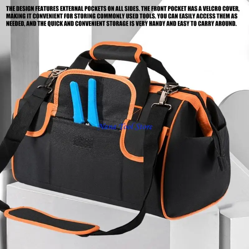 31GJ Multifunction Waterproof Electrician Tool Organizers Wide Mouth Tool Bag Waterproof High Capacity Tool Storage Handbag
31GJ Multifunction Waterproof Electrician Tool Organizers Wide Mouth Tool Bag Waterproof High Capacity Tool Storage Handbag