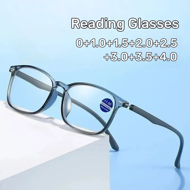 Fashion Square-Frame High-Definition Blue Light-Blocking Reading Glasses Unisex Ultra-Lightweight Comfortable Presbyopia Glasses
Fashion Square-Frame High-Definition Blue Light-Blocking Reading Glasses Unisex Ultra-Lightweight Comfortable Presbyopia Glasses