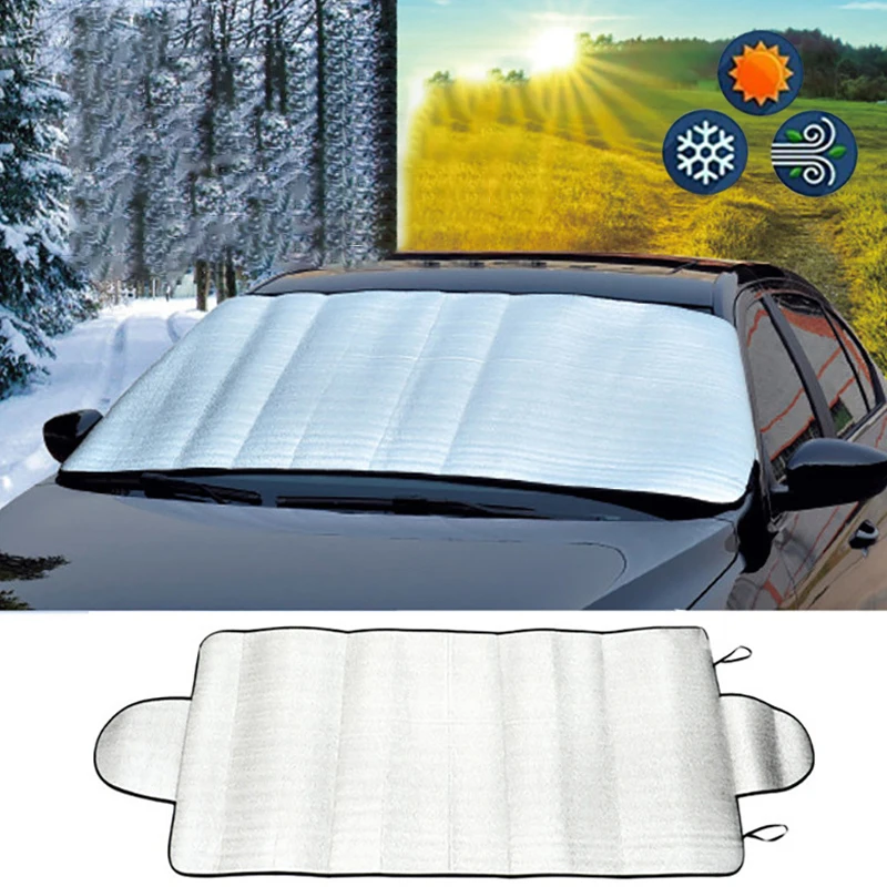 Winter Summer Windshield Shield 150cm X 70cm Universal Car Front Windshield Cover Auto Sunshade Snow Ice Protection Cover
Winter Summer Windshield Shield 150cm X 70cm Universal Car Front Windshield Cover Auto Sunshade Snow Ice Protection Cover