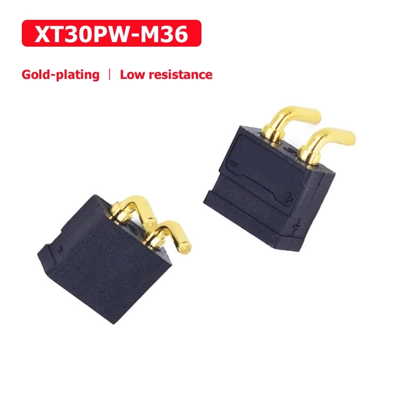 XT30PW-M36 2Pin Plate-type plug Connector XT30PW No auxiliary soldering feet For RC Model drone Accs
XT30PW-M36 2Pin Plate-type plug Connector XT30PW No auxiliary soldering feet For RC Model drone Accs