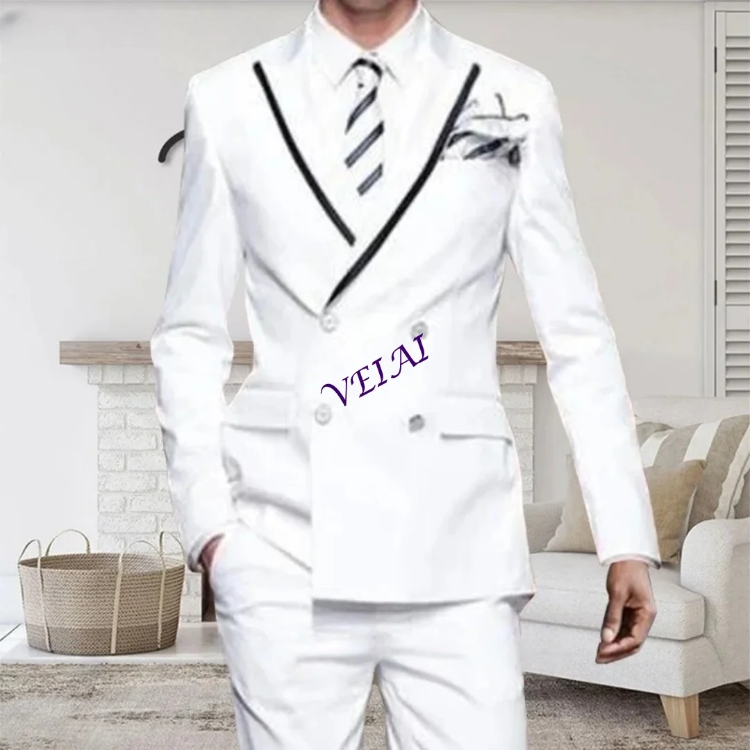 Customized Men's 2-Piece Suit Flat Peaked Laple Fit Formal Dress Regular Fit Prom Wedding Dress with Pants Party
Customized Men's 2-Piece Suit Flat Peaked Laple Fit Formal Dress Regular Fit Prom Wedding Dress with Pants Party