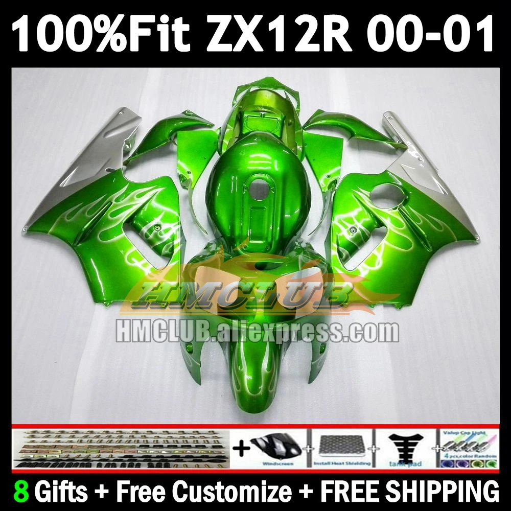 OEM Fairing For KAWASAKI NINJA ZX1200 ZX 12 R 1200 12R 176No.21 1200CC ZX-12R ZX12R 00 01 light green 2000 2001 Injection Body
OEM Fairing For KAWASAKI NINJA ZX1200 ZX 12 R 1200 12R 176No.21 1200CC ZX-12R ZX12R 00 01 light green 2000 2001 Injection Body