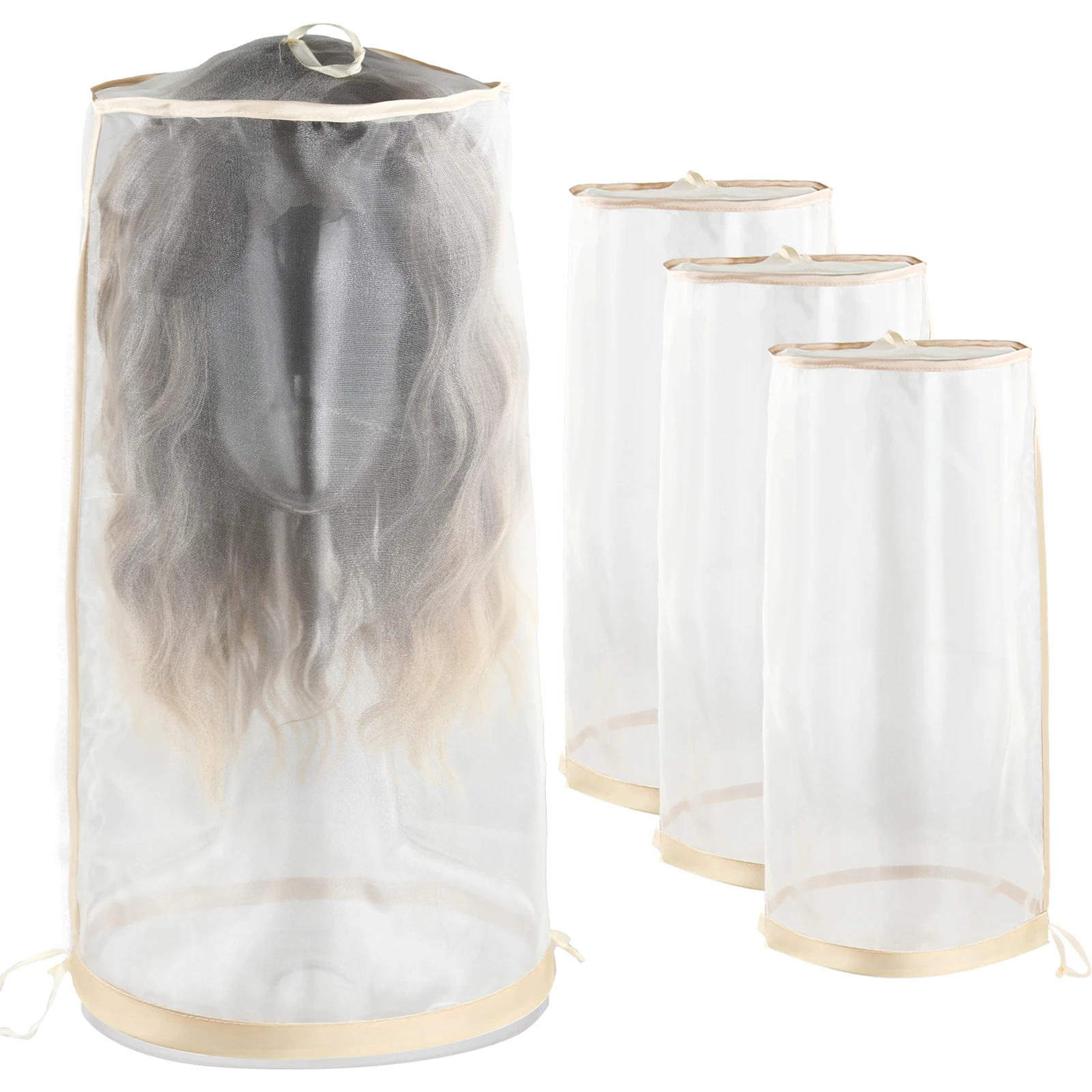 1/3/5 Pcs Nylon Wig Storage Bags Hair Extension Packaging Dust-Proof Travel & Home Use Salon Bundle Protector
1/3/5 Pcs Nylon Wig Storage Bags Hair Extension Packaging Dust-Proof Travel & Home Use Salon Bundle Protector