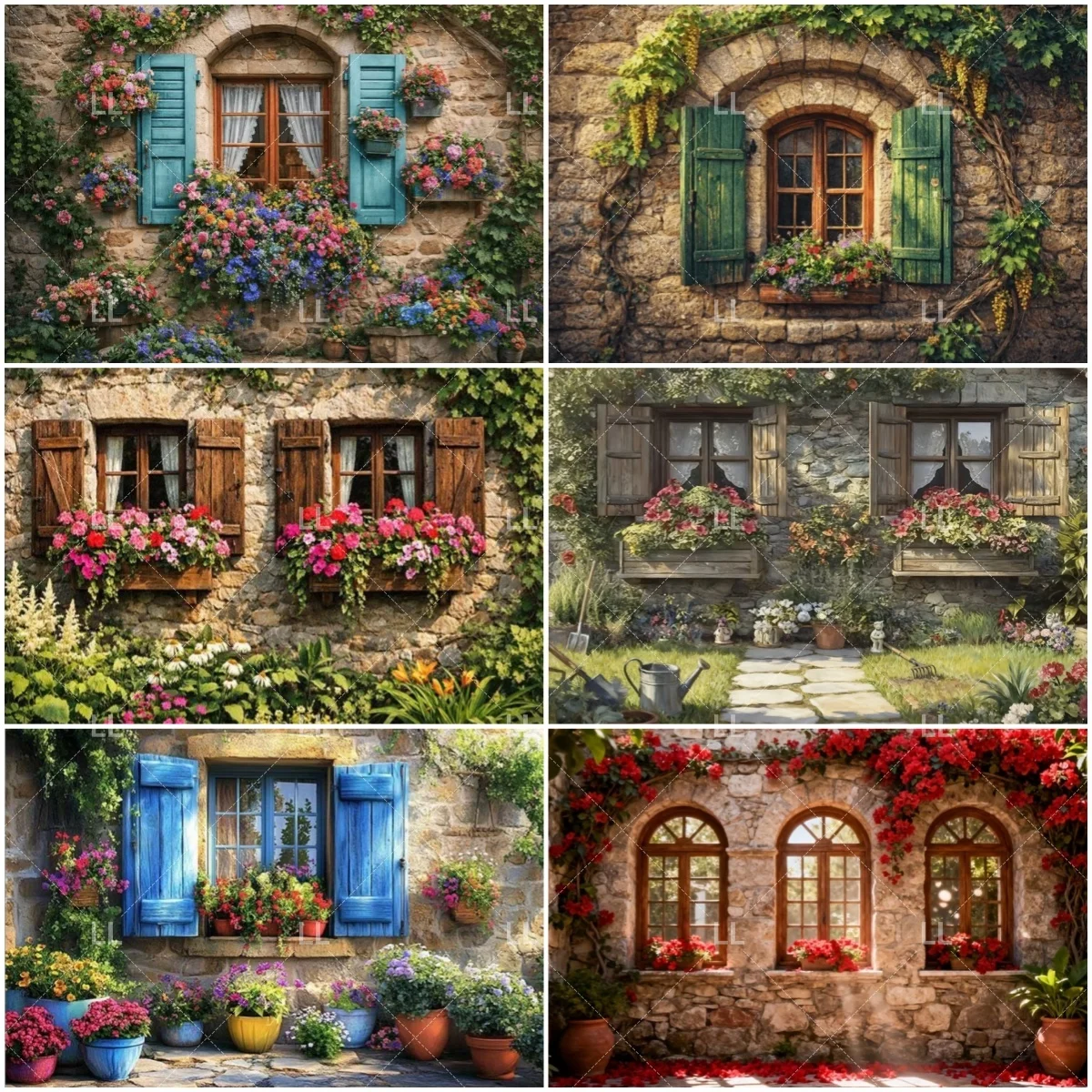Vintage European Stone Cottage Window Floral Backdrop Birthday Party Decor Countryside Background Baby Shower Wedding Photo Prop
Vintage European Stone Cottage Window Floral Backdrop Birthday Party Decor Countryside Background Baby Shower Wedding Photo Prop