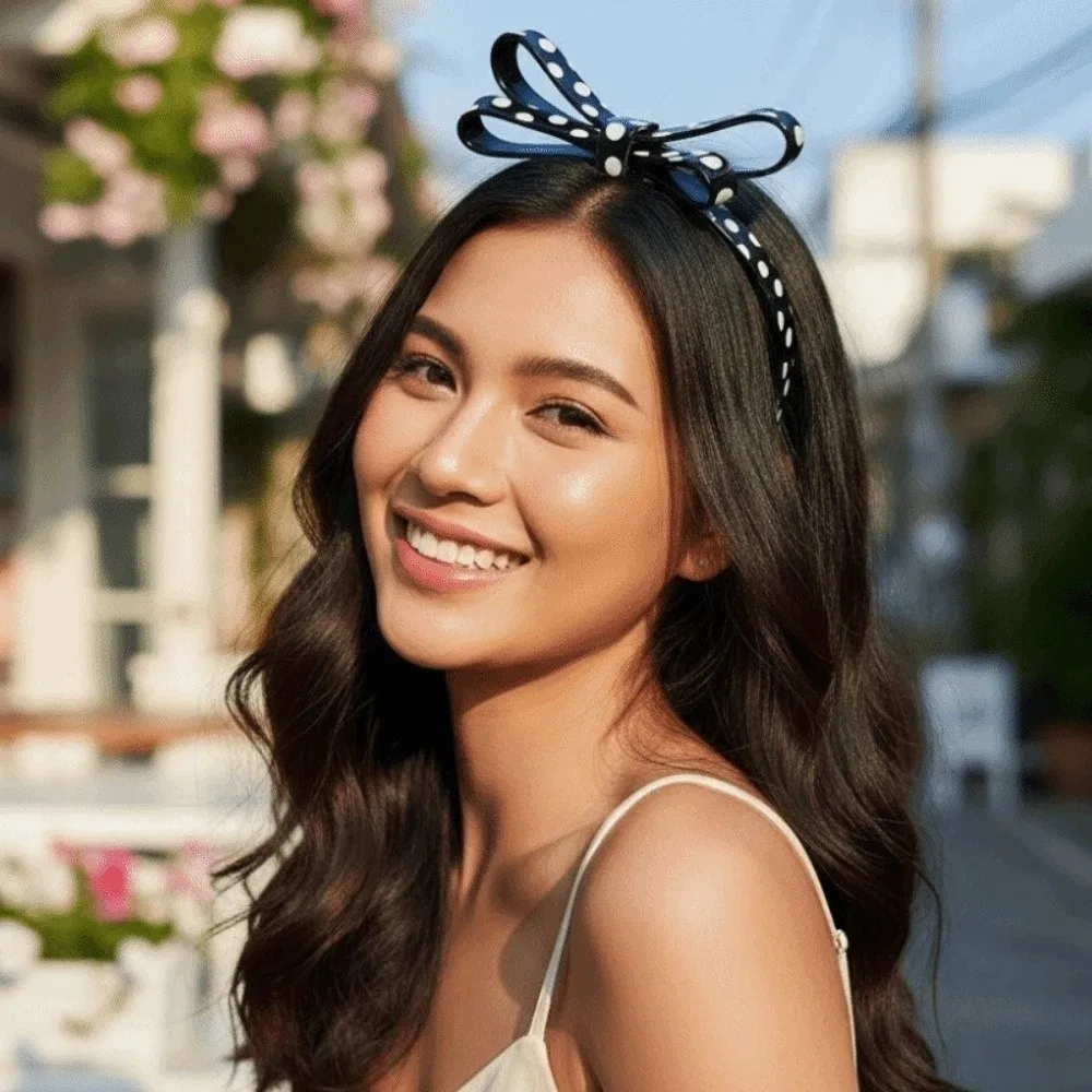 Simple Headwear Polka Dot Hair Hoop Waterproof Thin Bow Headband Glossy Solid Color Acetic Acid Hairband Girls
Simple Headwear Polka Dot Hair Hoop Waterproof Thin Bow Headband Glossy Solid Color Acetic Acid Hairband Girls