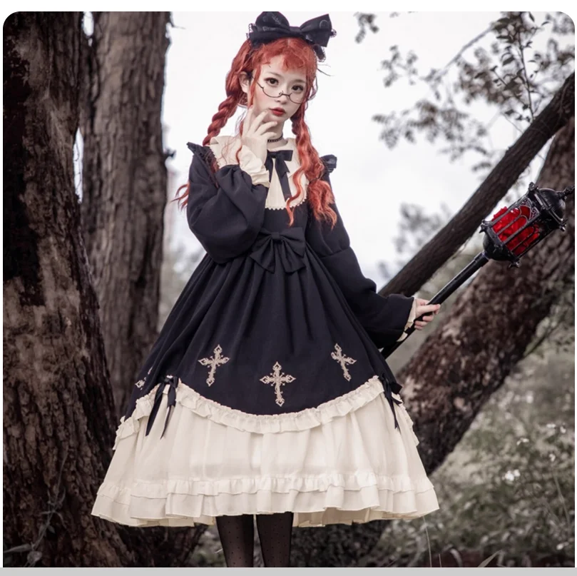 Spring and Autumn Gothic Dark Lolita Princess Dress Plus Size Long Sleeve Lolita Skirt
Spring and Autumn Gothic Dark Lolita Princess Dress Plus Size Long Sleeve Lolita Skirt