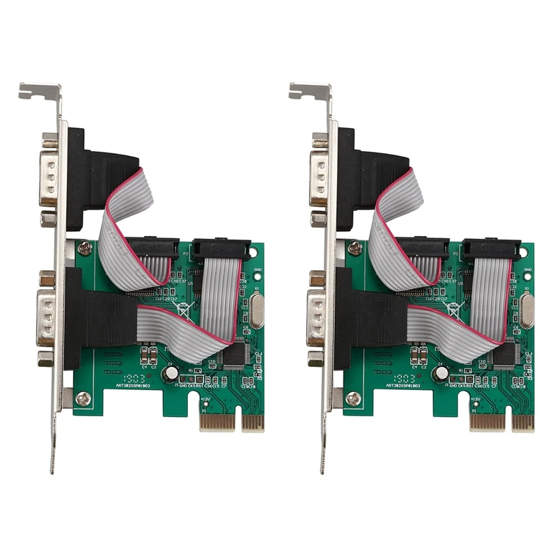 2X PCI-E PCI Express Dual Serial DB9 RS232 2-портовый адаптер контроллера Зеленый
2X PCI-E PCI Express Dual Serial DB9 RS232 2-портовый адаптер контроллера Зеленый